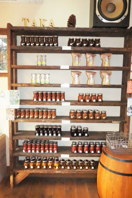 季節のジャムがたくさん