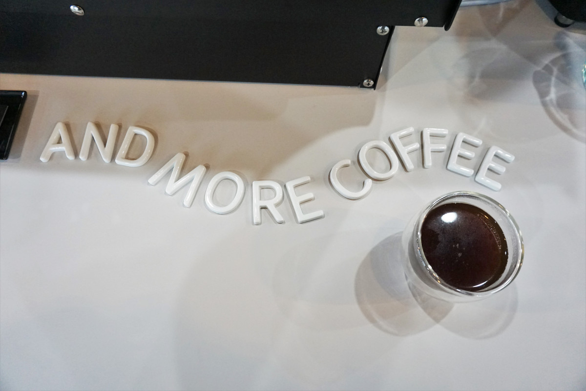 コーヒーはキッズサイズに変更も可能、コーヒー苦手な方も飲めるバニララテなどのメニューあり