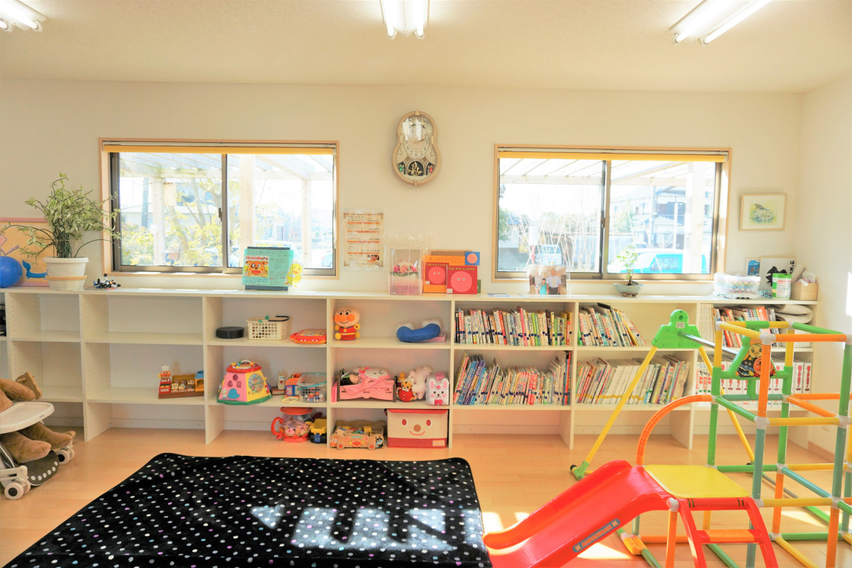 小上がりのキッズスペースは広さも十分あります！