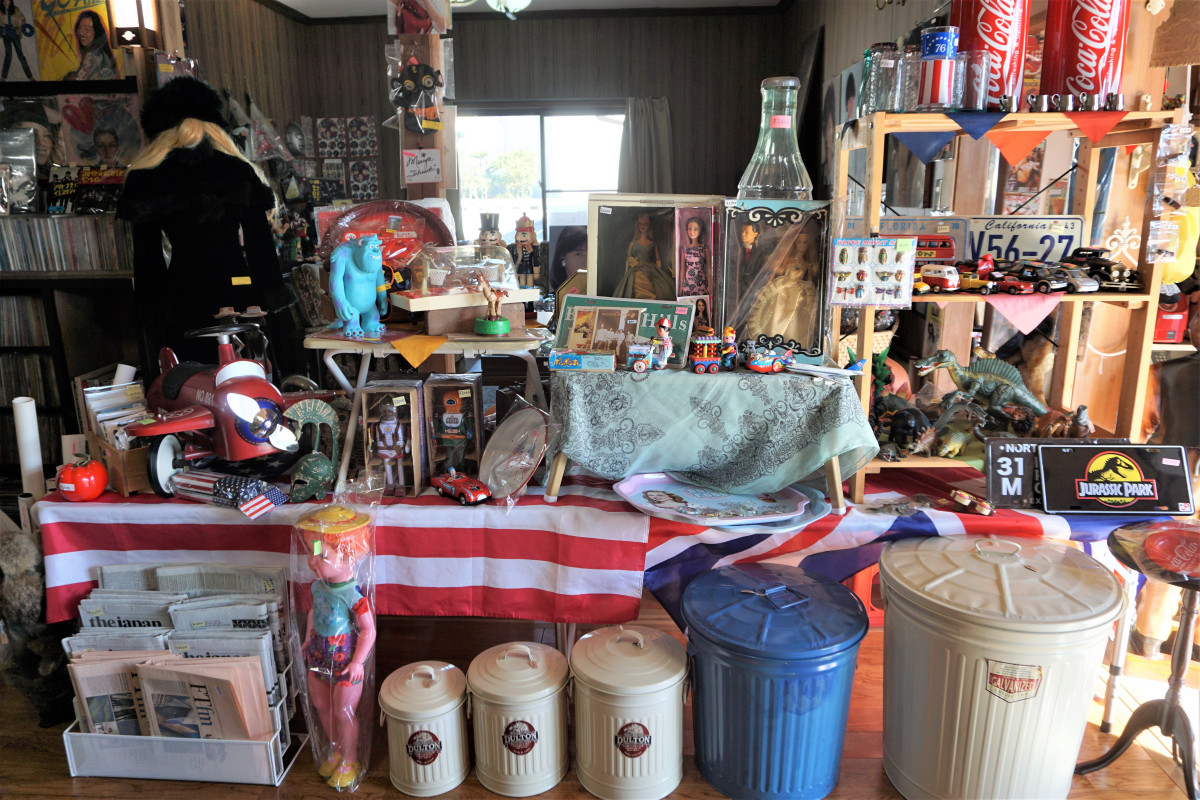 アメリカンテイストな雑貨もあり