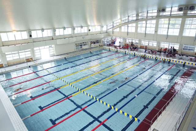 【サブプール（屋内25mプール）：現在工事中】8コース、コース幅2.3ｍ