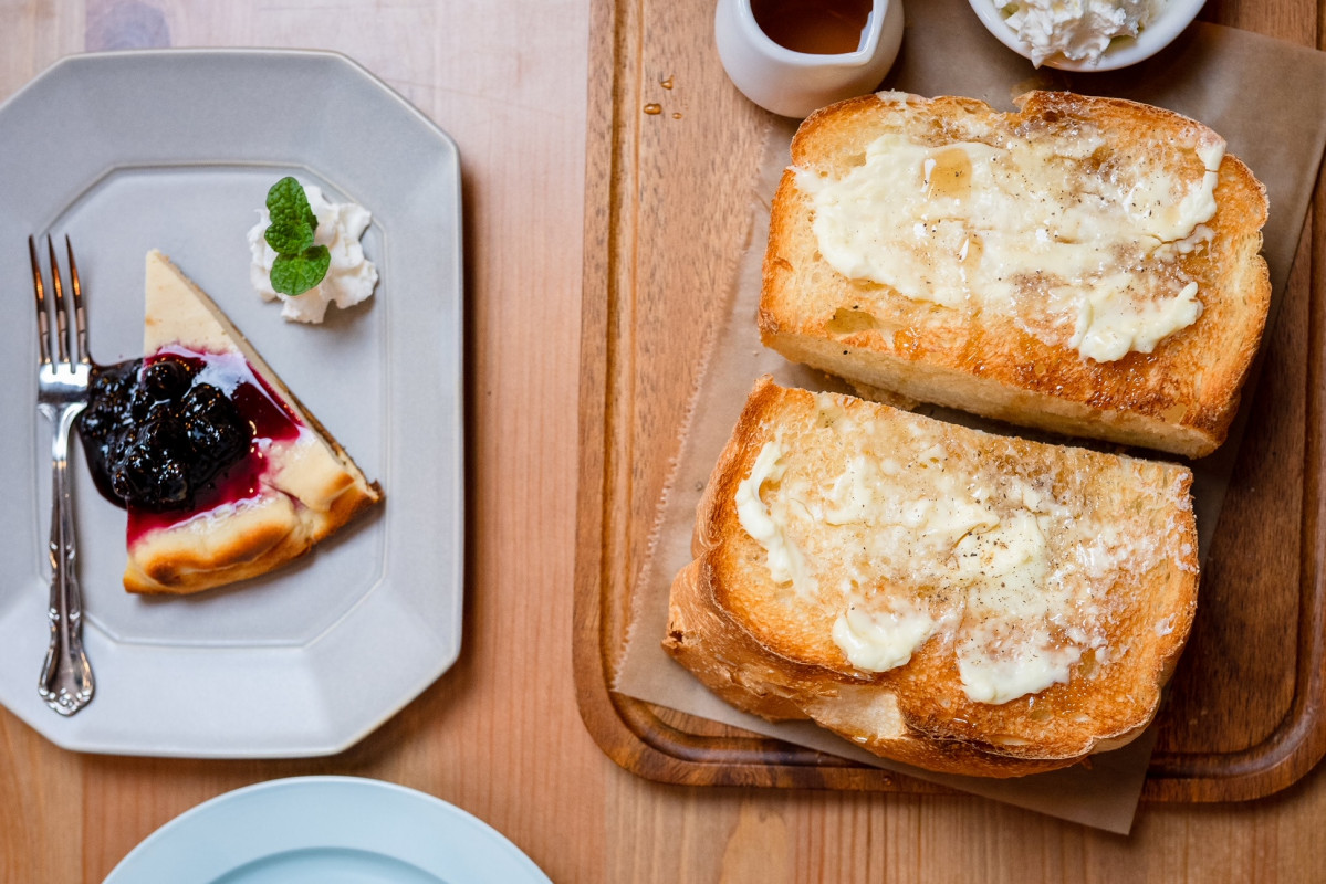 濃厚クリームチーズトースト。