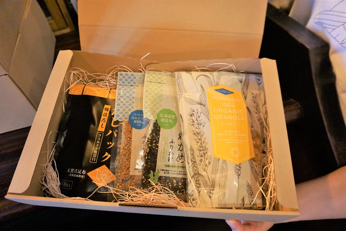 オーガニック食品のギフトBOXも可能です