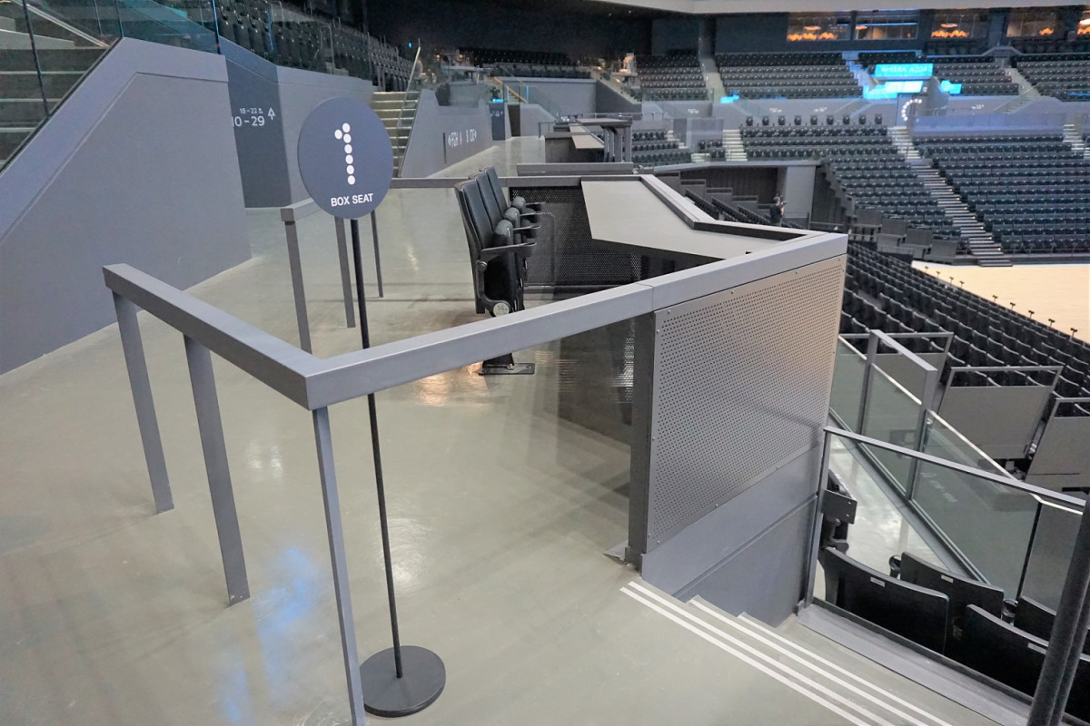 ベビーカースペースつきの観戦席