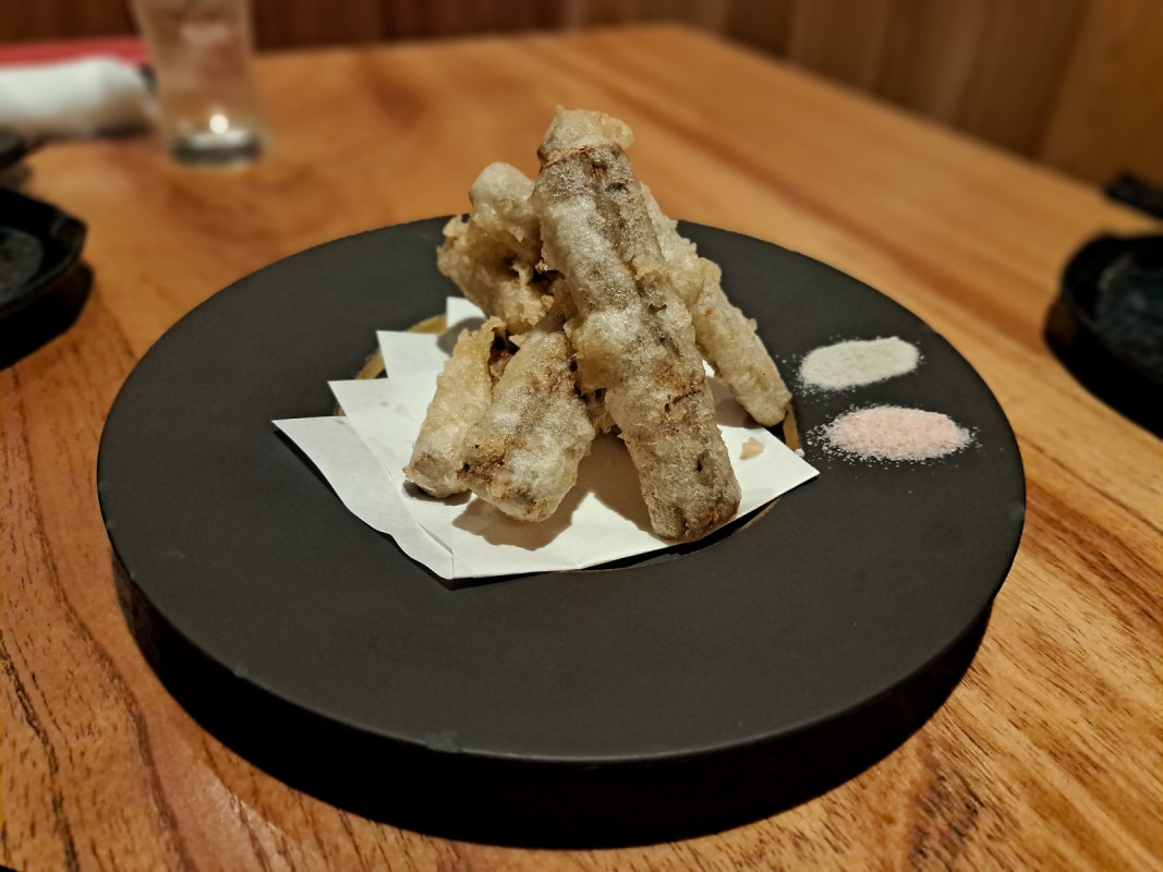 煮ごぼうの天ぷら