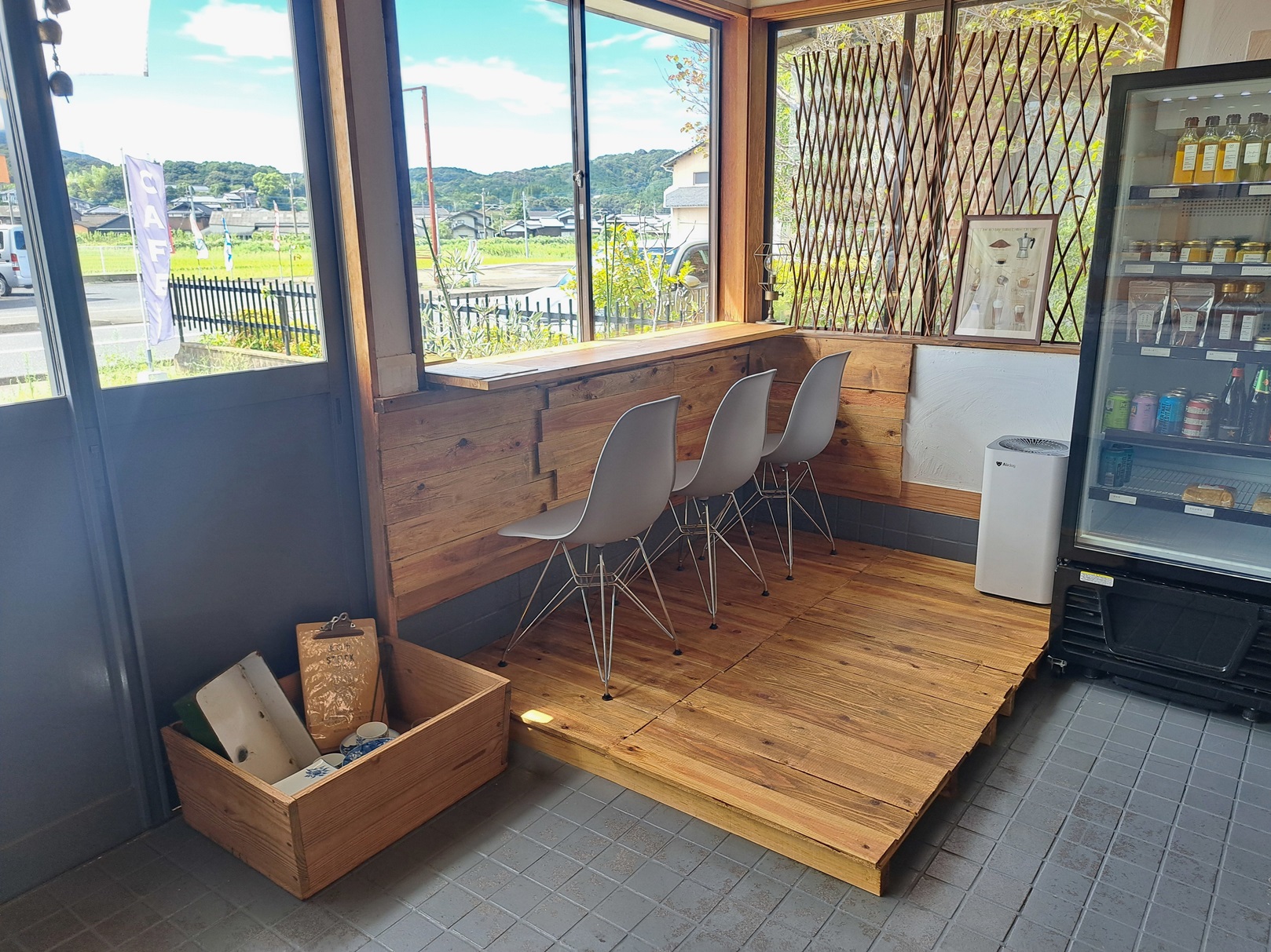 店内のイートインスペース