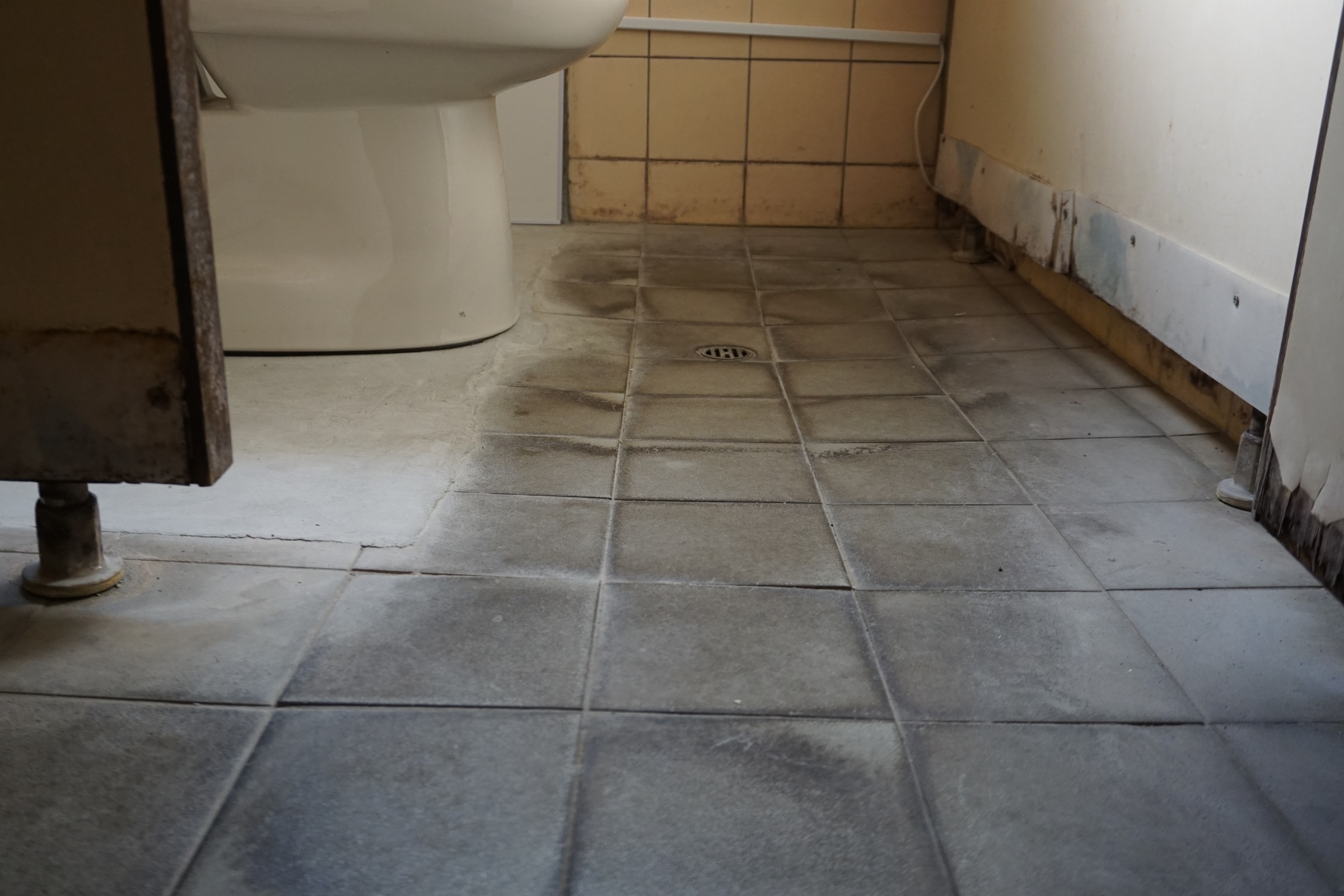 男性用トイレは段差なし