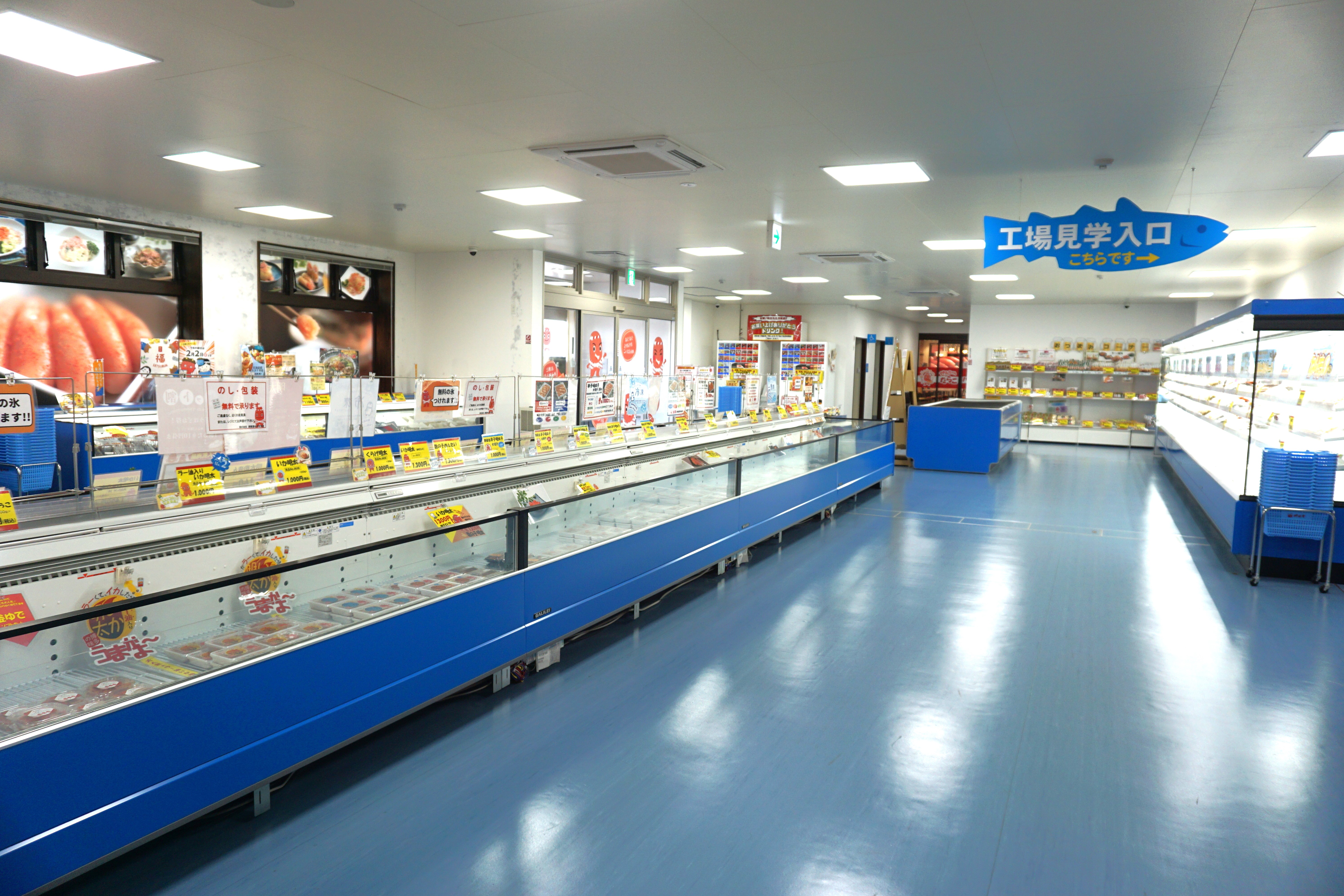 広くすっきりとした通路