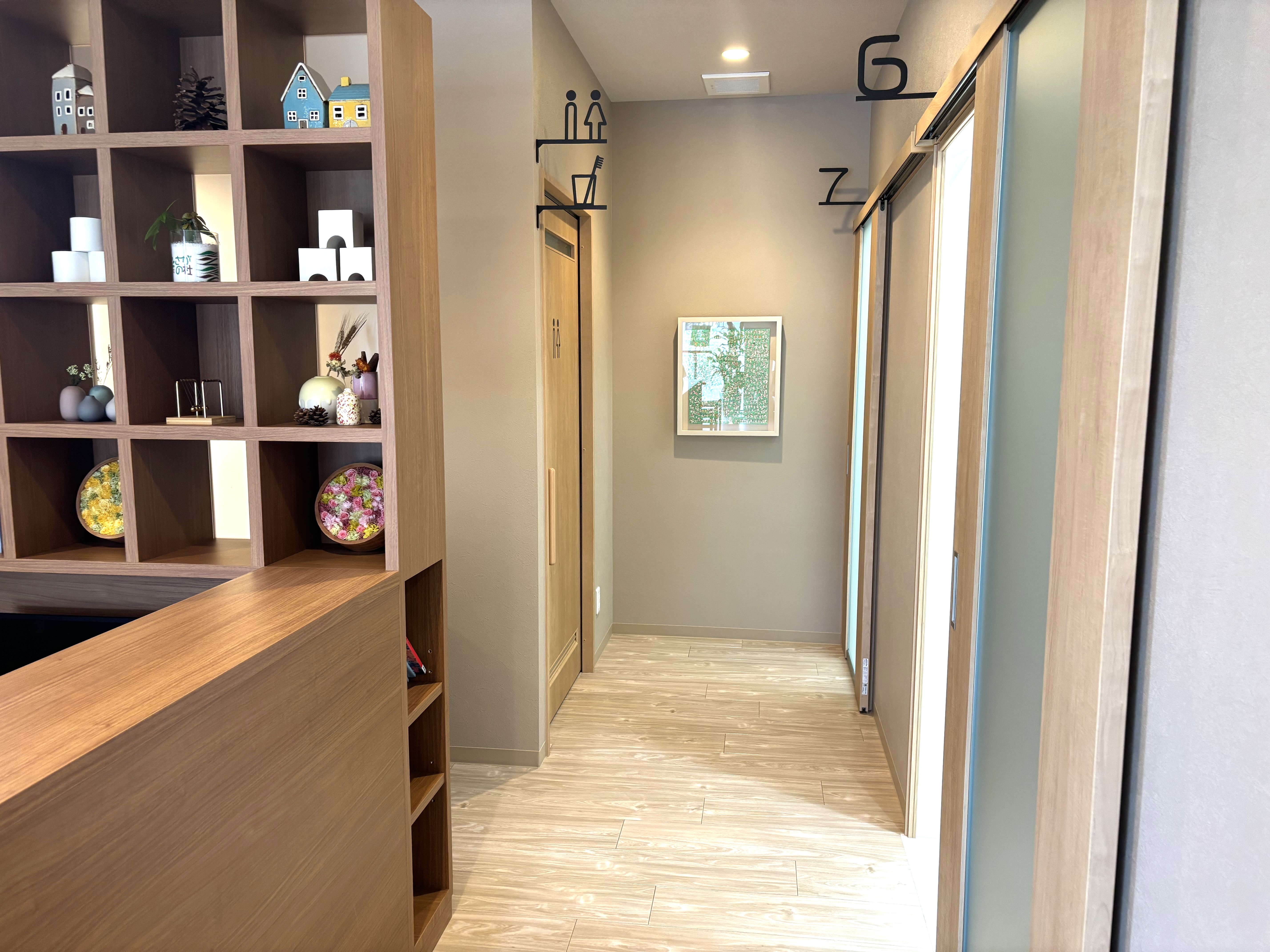 トイレへの通路