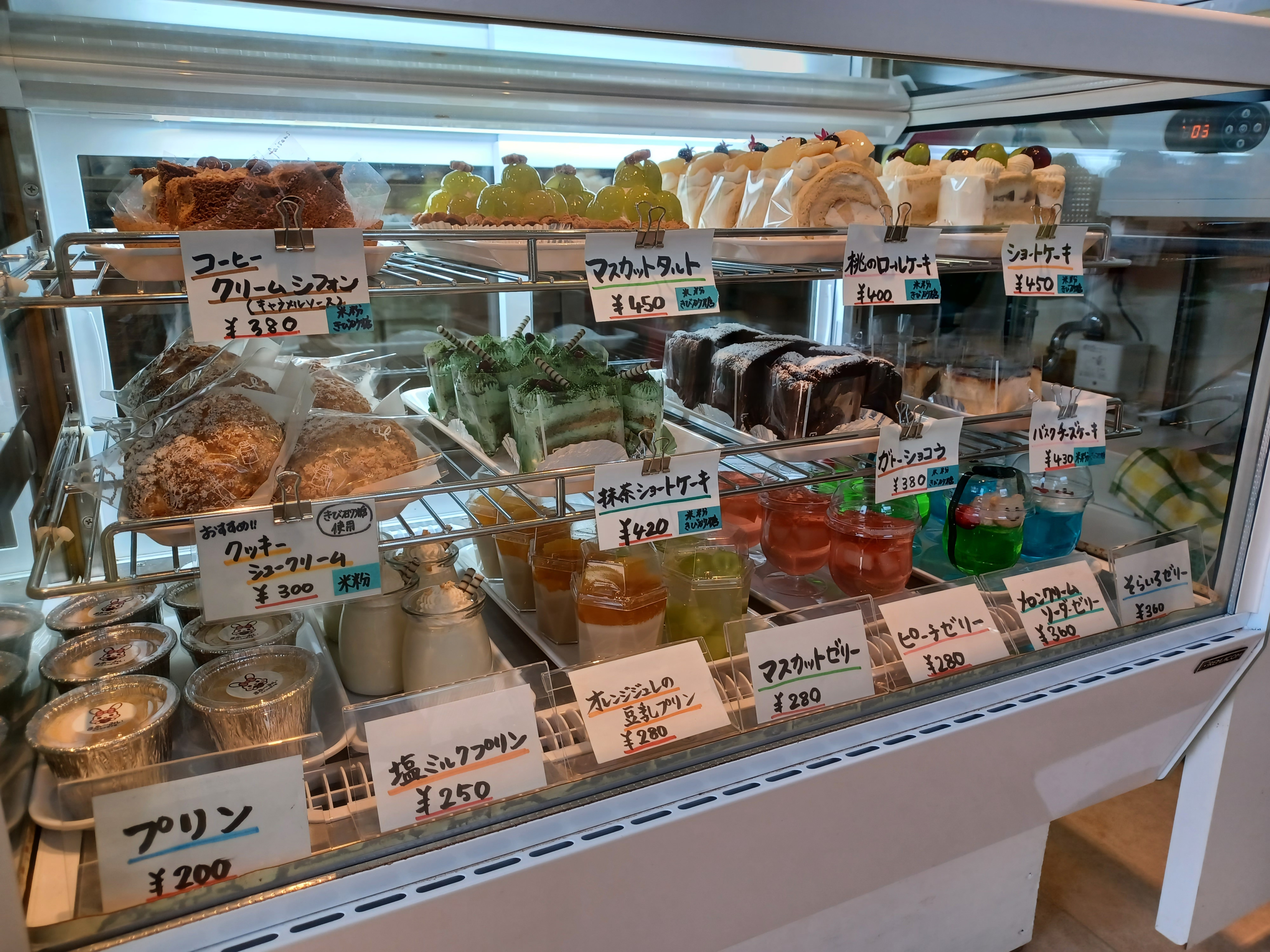 米粉を使ったケーキやゼリー♪